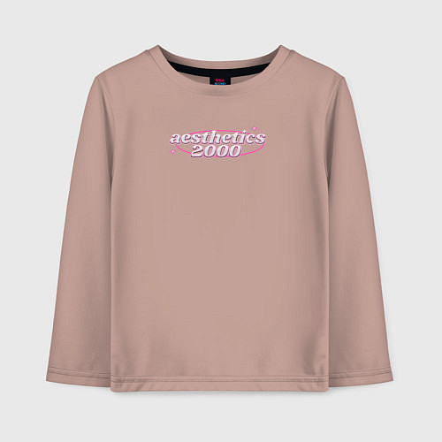 Детский лонгслив Aesthetics 2000 / Пыльно-розовый – фото 1