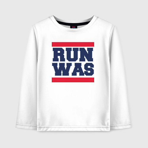Детский лонгслив Run Washington Wizards / Белый – фото 1