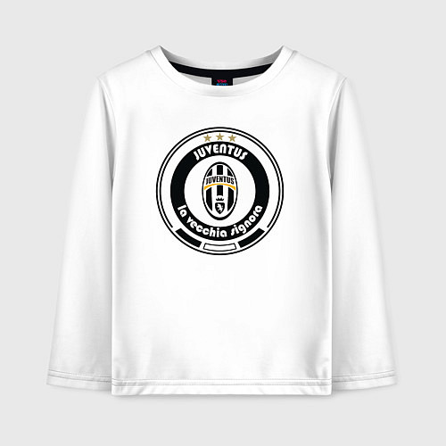 Детский лонгслив Juventus club / Белый – фото 1