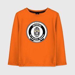 Лонгслив хлопковый детский Juventus club, цвет: оранжевый