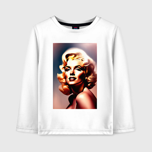 Детский лонгслив Монро Мэрилин / Белый – фото 1