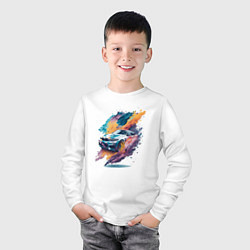 Лонгслив хлопковый детский BMW-1, цвет: белый — фото 2