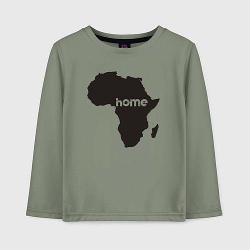 Детский лонгслив Africa home / Авокадо – фото 1