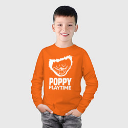 Лонгслив хлопковый детский Улыбчивый Хагги Вагги, цвет: оранжевый — фото 2