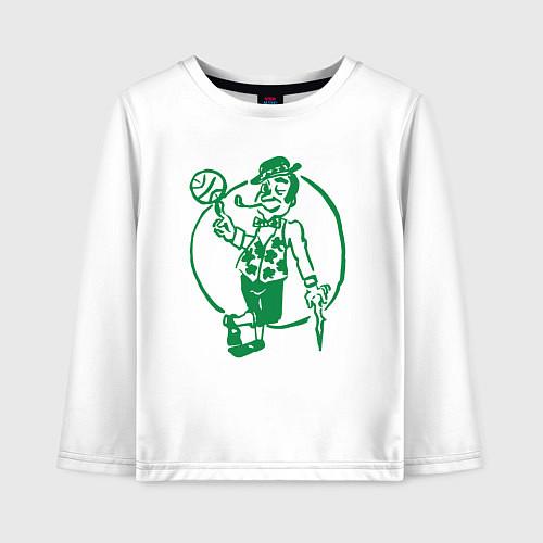 Детский лонгслив Celtics man / Белый – фото 1