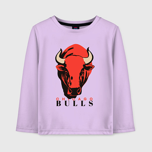 Детский лонгслив Chicago bull / Лаванда – фото 1