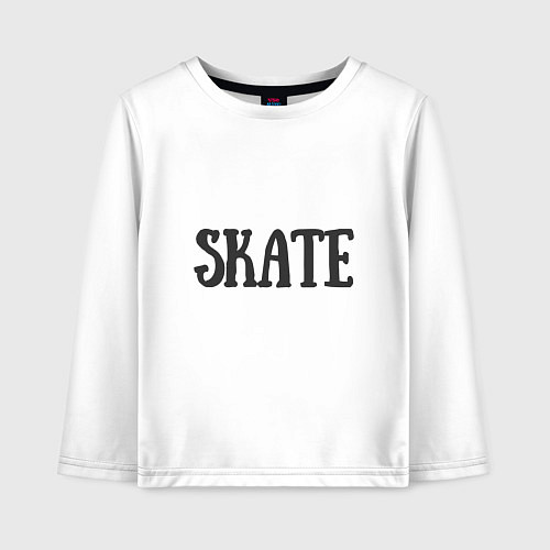 Детский лонгслив Skate / Белый – фото 1