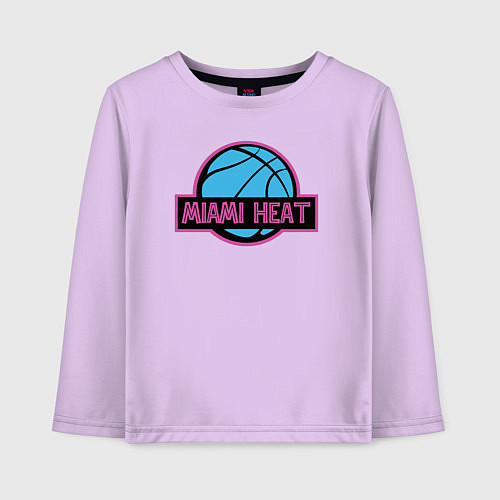 Детский лонгслив Miami Heat team / Лаванда – фото 1