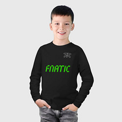 Лонгслив хлопковый детский Fnatic арт, цвет: черный — фото 2