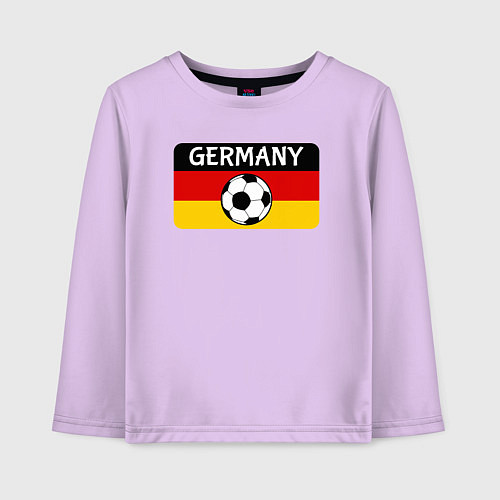 Детский лонгслив Football Germany / Лаванда – фото 1
