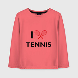 Детский лонгслив I Love Tennis