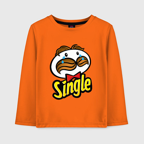Детский лонгслив Single / Оранжевый – фото 1