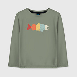 Детский лонгслив Color fish