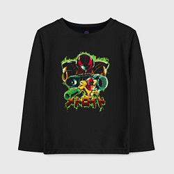 Лонгслив хлопковый детский Samus Aran, цвет: черный