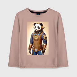 Детский лонгслив Cool panda - steampunk - neural network