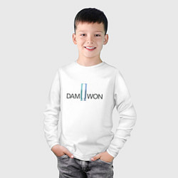 Лонгслив хлопковый детский DAMWON Gaming, цвет: белый — фото 2