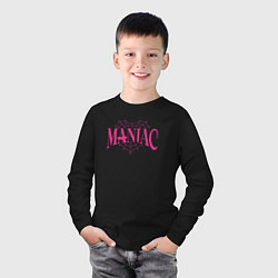 Лонгслив хлопковый детский Maniac - stray kids, цвет: черный — фото 2