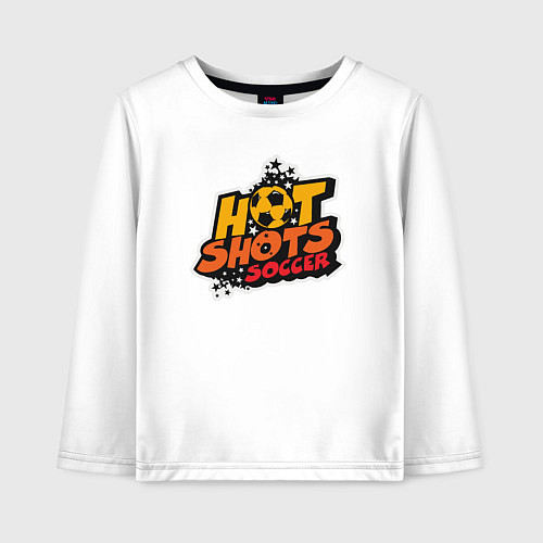 Детский лонгслив Hot shots soccer / Белый – фото 1