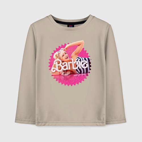 Детский лонгслив Марго Робби Барби / Миндальный – фото 1