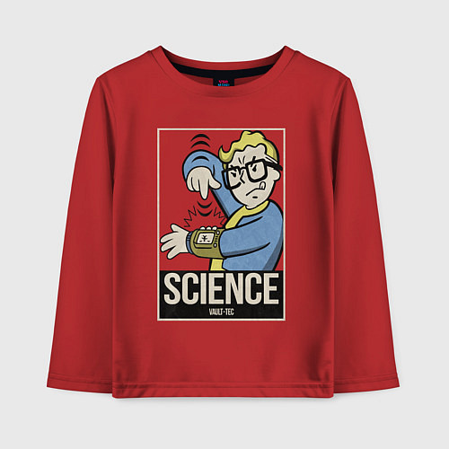 Детский лонгслив Vault science / Красный – фото 1