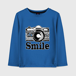 Детский лонгслив Smile camera