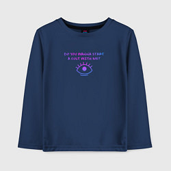 Лонгслив хлопковый детский Bring Me The Horizon Cult, цвет: тёмно-синий