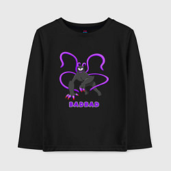 Лонгслив хлопковый детский Badbad - монстр из Детского сада Банбана, цвет: черный