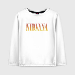 Детский лонгслив Nirvana logo