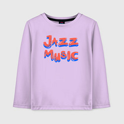 Детский лонгслив Music jazz