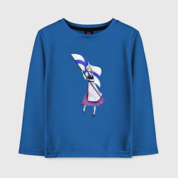 Лонгслив хлопковый детский Suomi, цвет: синий