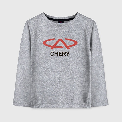 Детский лонгслив Chery Logo / Меланж – фото 1
