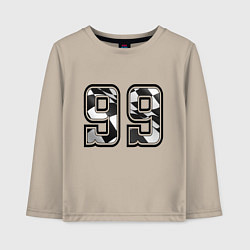 Детский лонгслив Год рождения номер регион 99