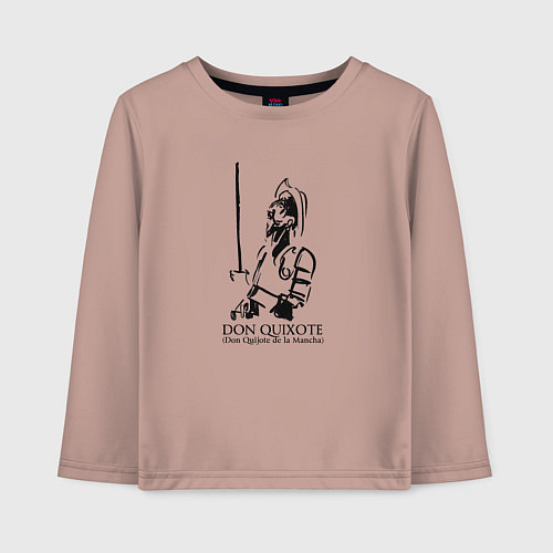 Детский лонгслив Don Quixote / Пыльно-розовый – фото 1