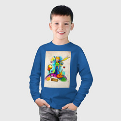 Лонгслив хлопковый детский Le Petit Prince, цвет: синий — фото 2