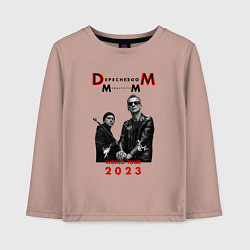 Лонгслив хлопковый детский Depeche Mode 2023 Memento Mori - Dave & Martin 03, цвет: пыльно-розовый