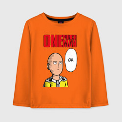 Детский лонгслив Saitama - one punch man