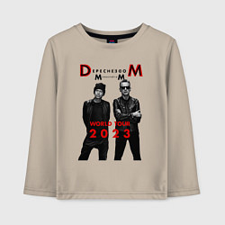Лонгслив хлопковый детский Depeche Mode - Memento Mori, цвет: миндальный