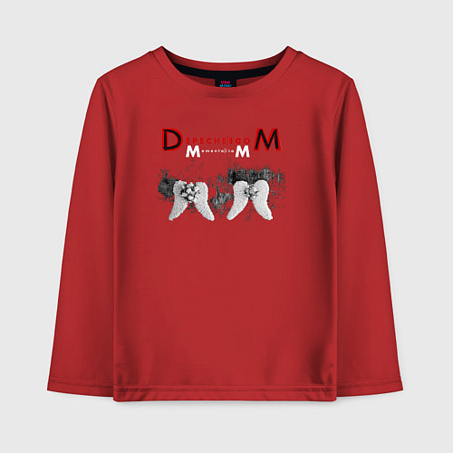Детский лонгслив Depeche Mode 2023 Memento Mori - Angels 07 / Красный – фото 1