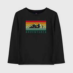 Детский лонгслив Adventures retro