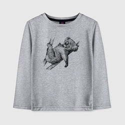 Детский лонгслив Коала отдыхает на дереве