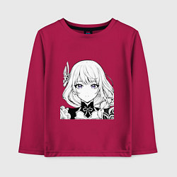 Лонгслив хлопковый детский Raden, цвет: маджента