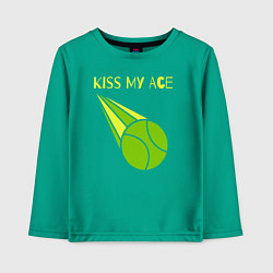 Лонгслив хлопковый детский Tennis ace, цвет: зеленый