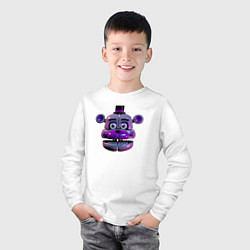 Лонгслив хлопковый детский Голова Фантайм Фредди, цвет: белый — фото 2