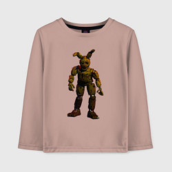 Лонгслив хлопковый детский Спрингтрап готовится, цвет: пыльно-розовый