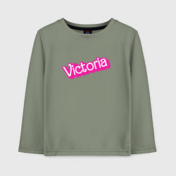 Лонгслив хлопковый детский Viktoria - barbie style, цвет: авокадо