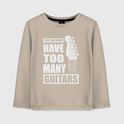 Детский лонгслив Много гитар не бывает