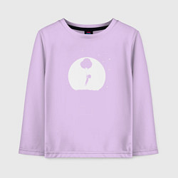 Лонгслив хлопковый детский Night boy, цвет: лаванда