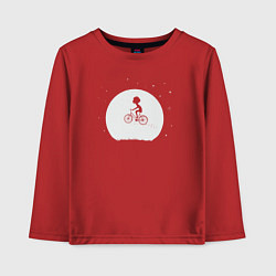 Лонгслив хлопковый детский Bicycle boy, цвет: красный