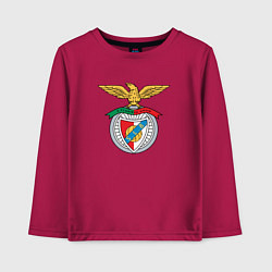 Лонгслив хлопковый детский Benfica club, цвет: маджента