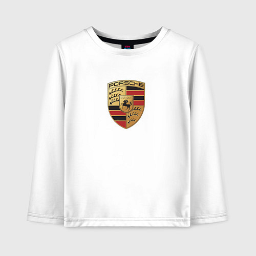 Детский лонгслив Porsche sport auto / Белый – фото 1